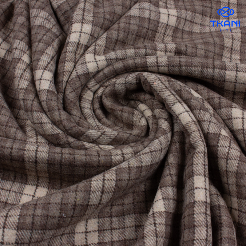 1414. Костюмная. Фланель. В клетку.