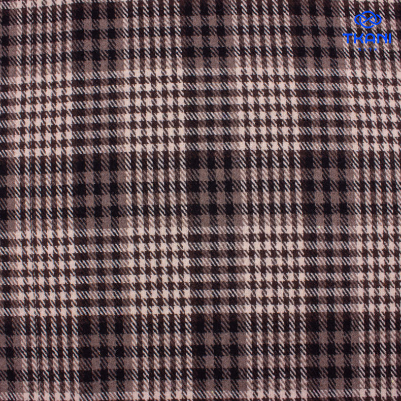 1415. Костюмная. Фланель. В клетку. Уценка!!! от Tkani.site