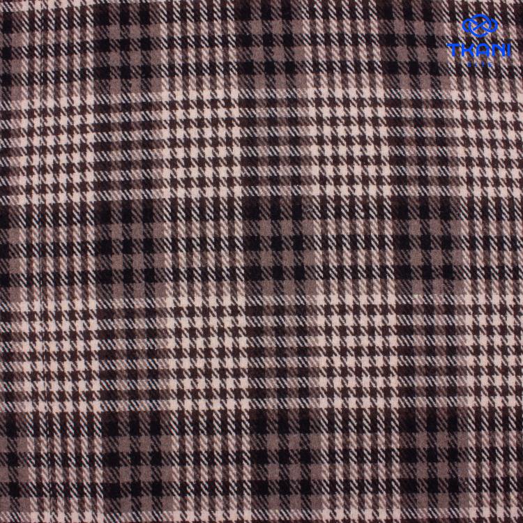 1415. Костюмная. Фланель. В клетку. Уценка!!! - фото 1