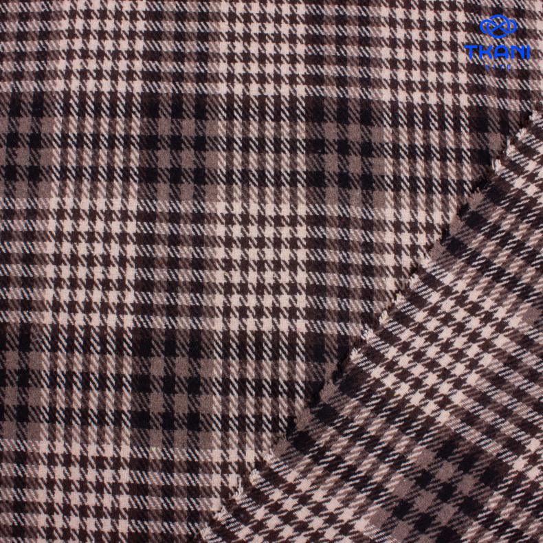 1415. Костюмная. Фланель. В клетку. Уценка!!! от Tkani.site