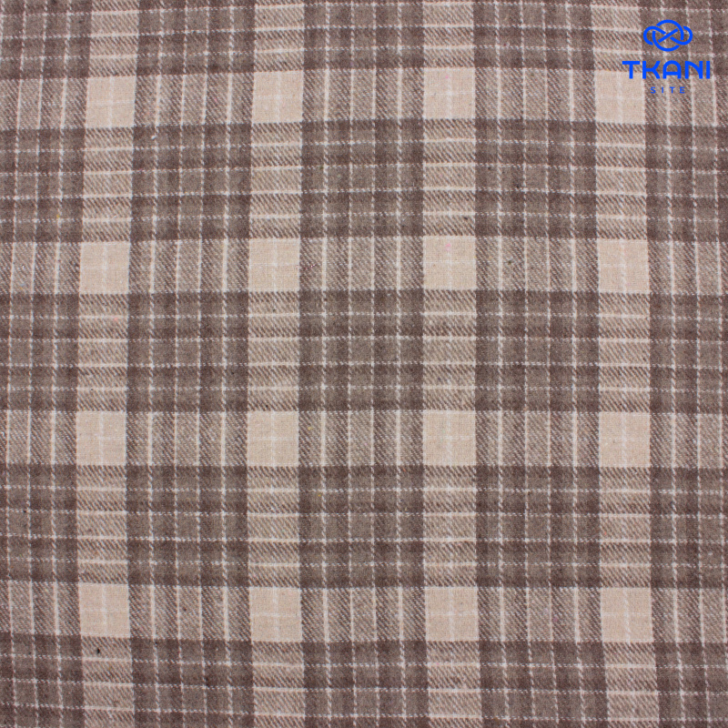 1416. Костюмная. Фланель. В клетку.