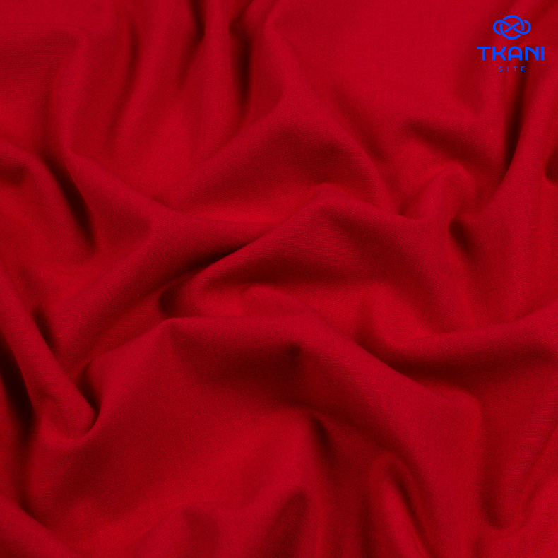 1427. Костюмная поливискоза. Красный. от Tkani.site