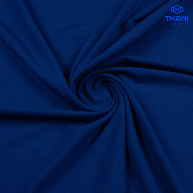 1428. Костюмная поливискоза. Космический синий.