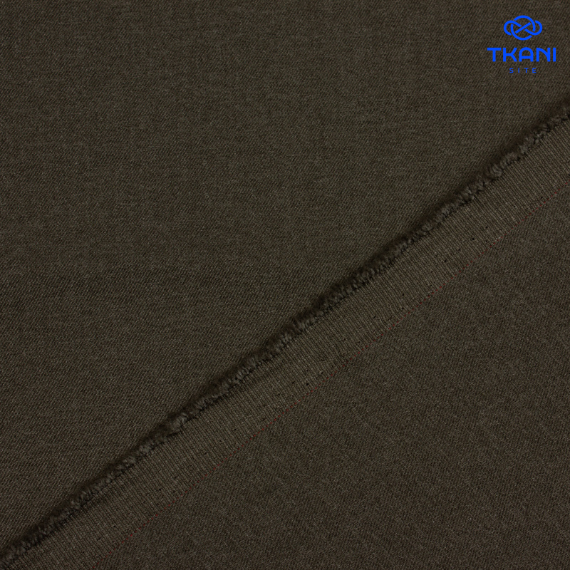 1430. Костюмная диагональ. Винтажный хаки.