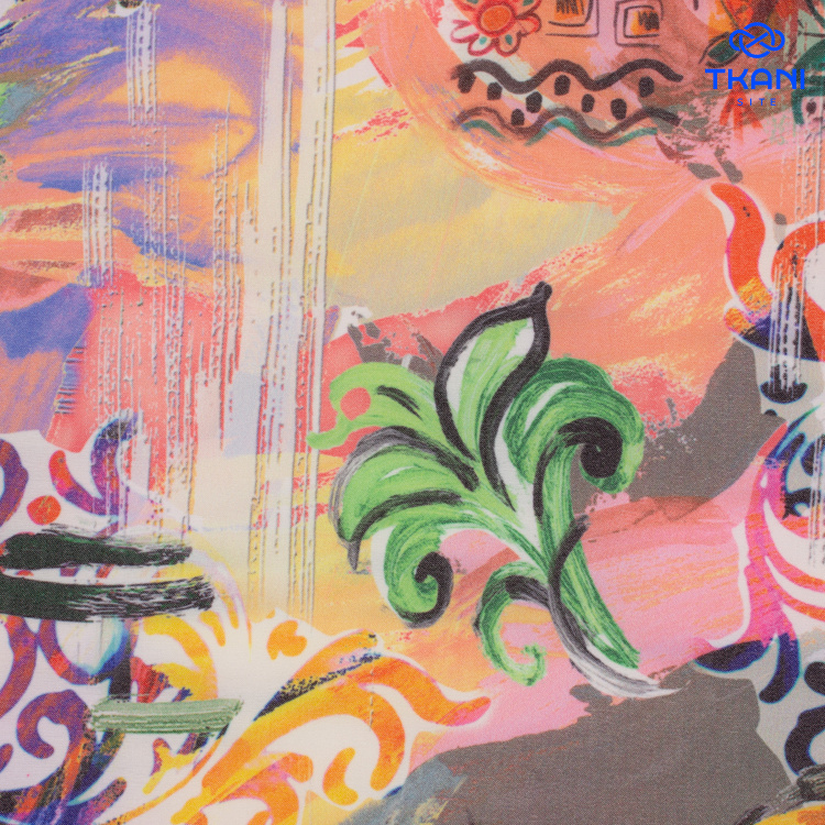 2372. Костюмно-плательная. Хлопок. Принт - фото 2