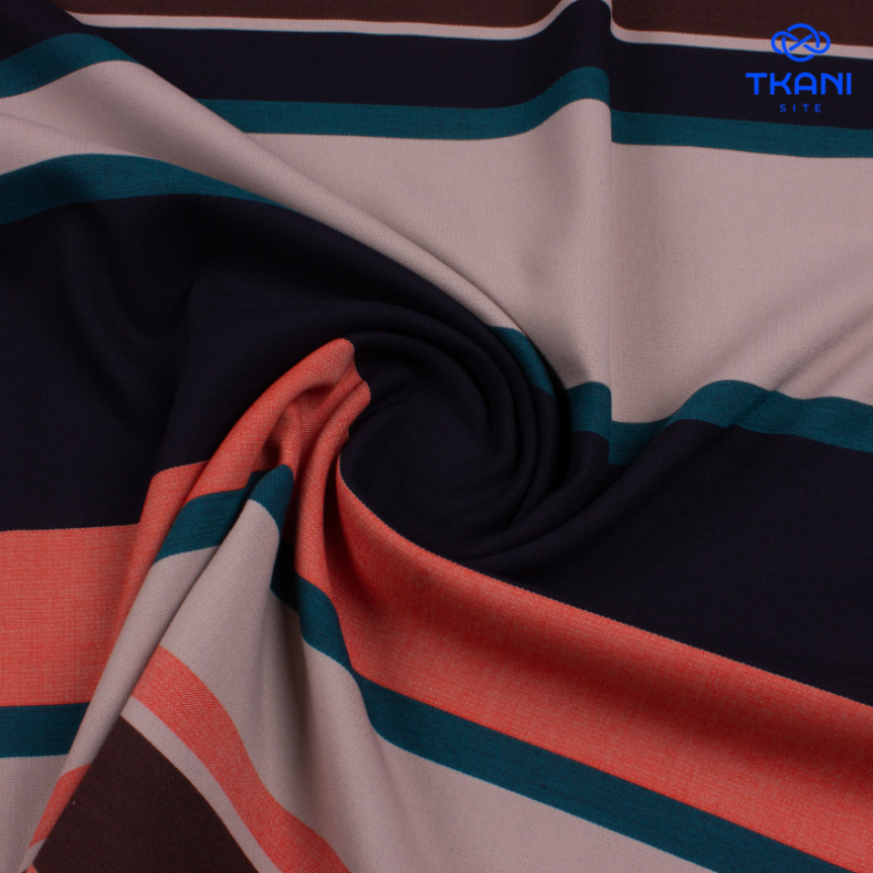 2373. Костюмная вискоза. В полоску от Tkani.site