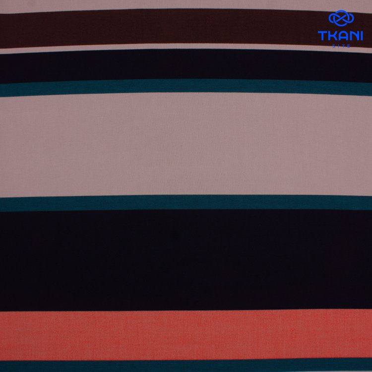 2373. Костюмная вискоза. В полоску - фото 1