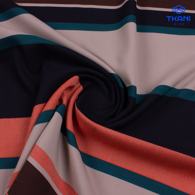 2373. Костюмная вискоза. В полоску