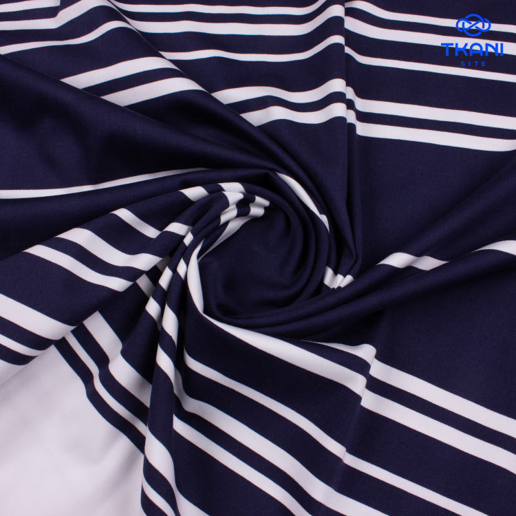 2375. Сатин. Хлопок. В полоску - фото 2