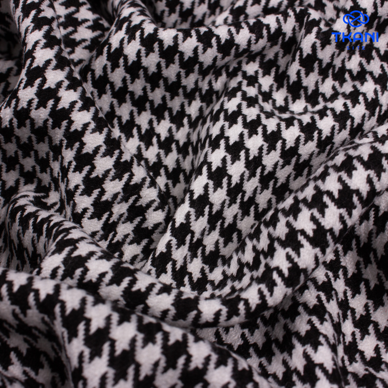 2383. Костюмная. Поливискоза. Pied-de-poule. Уценка!!! от Tkani.site