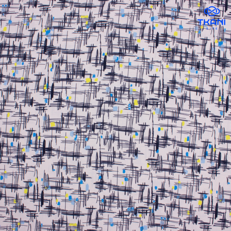 1457. Плательная Ниагара. Суперсофт. Принт.