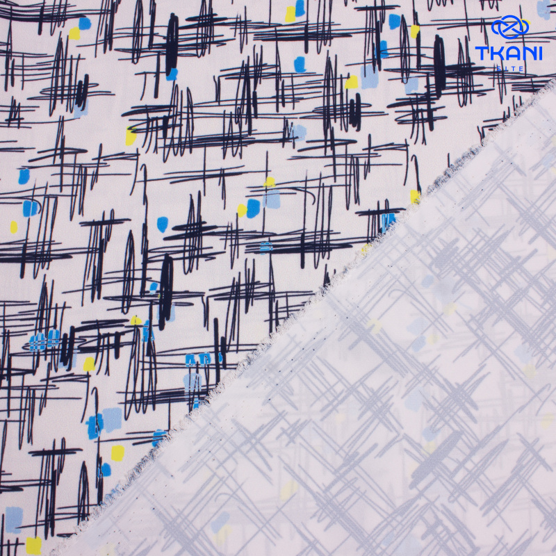 1457. Плательная Ниагара. Суперсофт. Принт.