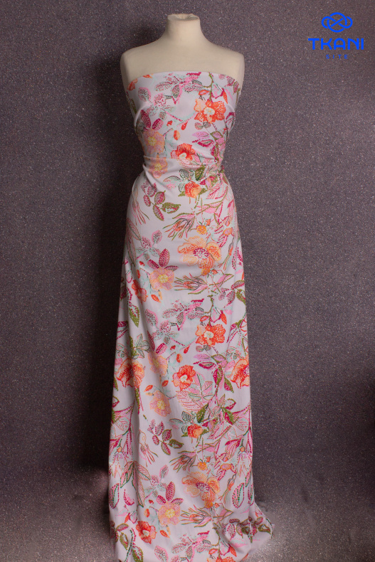 1459. Атлас. Сэндвич. Принт. от Tkani.site