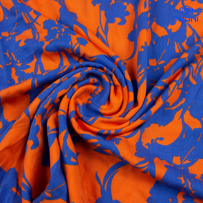 1471. Плательная вискоза с шелком. Принт. от Tkani.site