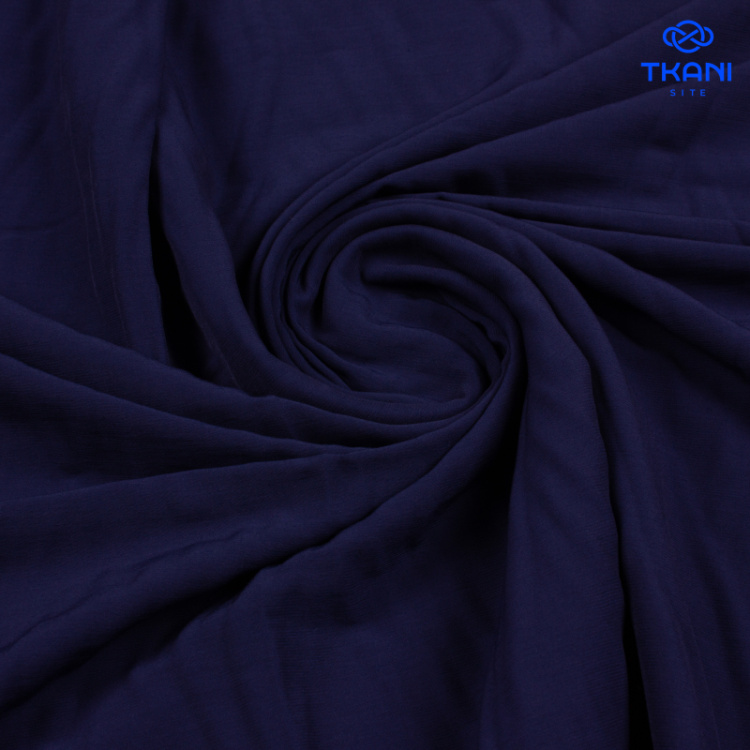 1483. Вискоза с шелком. Темно-синий.