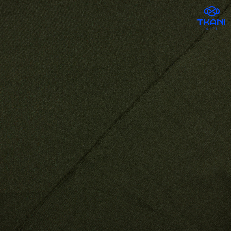 1487. Костюмная поливискоза. Хаки. Уценка!!!