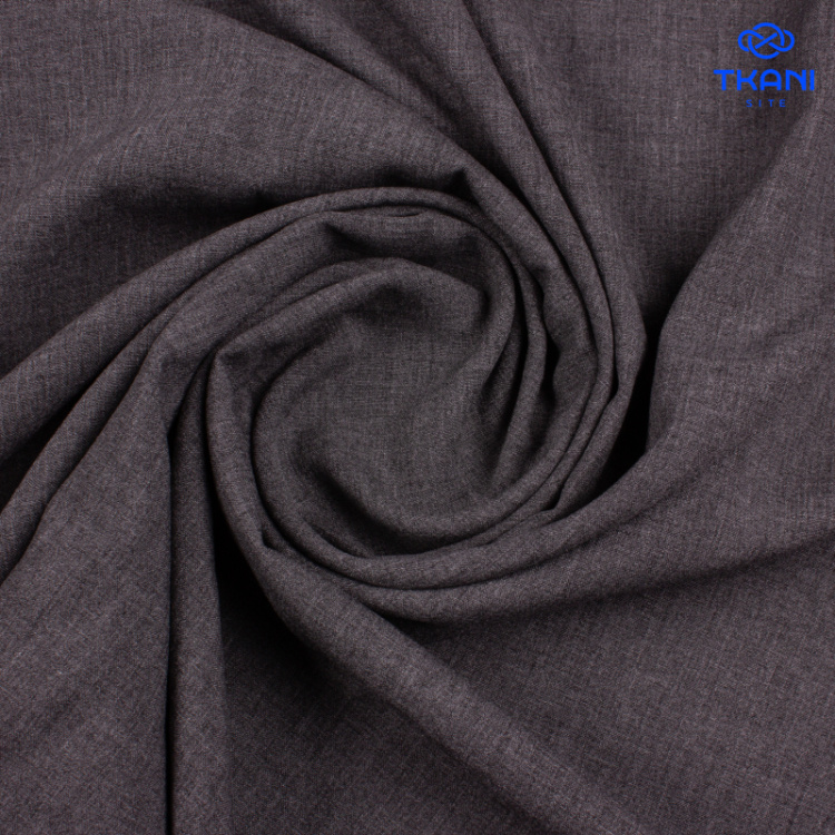 2389. Плательная хлопок. Серый меланж