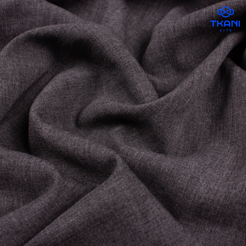 2389. Плательная хлопок. Серый меланж