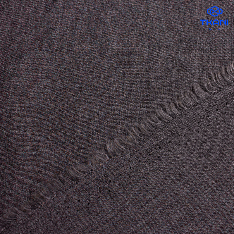 2389. Плательная хлопок. Серый меланж