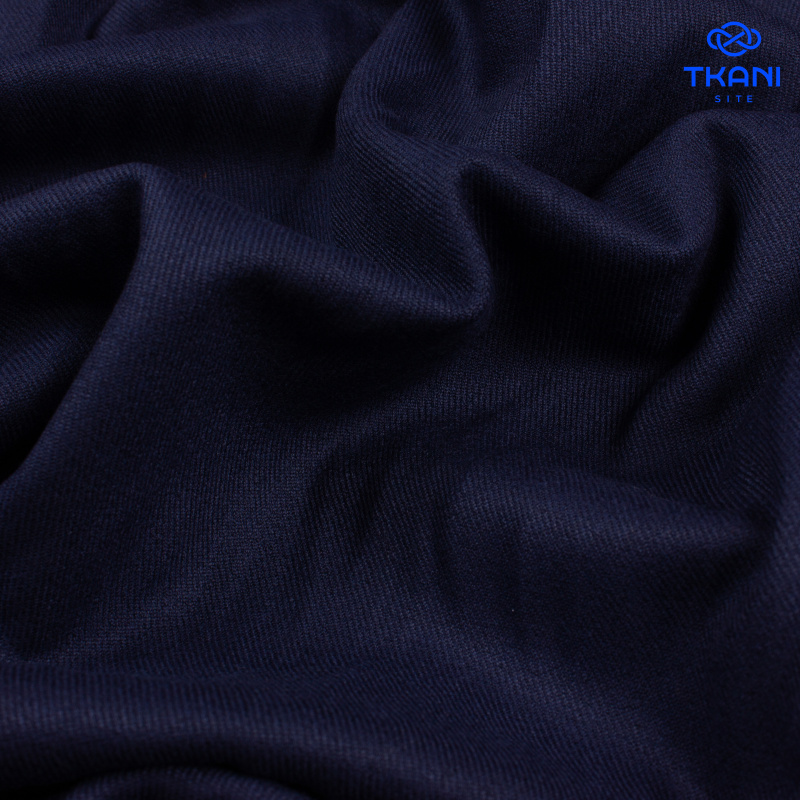 2390. Костюмная поливискоза. Диагональ. Темно-синий