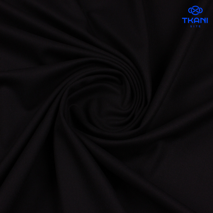 1505. Костюмная поливискоза. Черный.