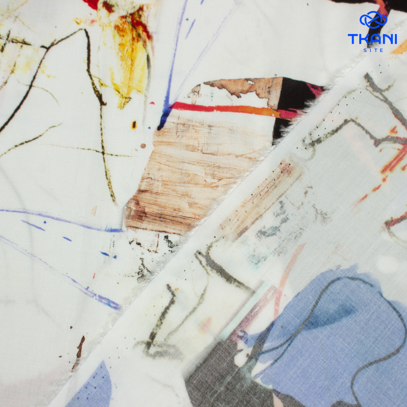 80820. Штапель. Принт. Уценка!!!