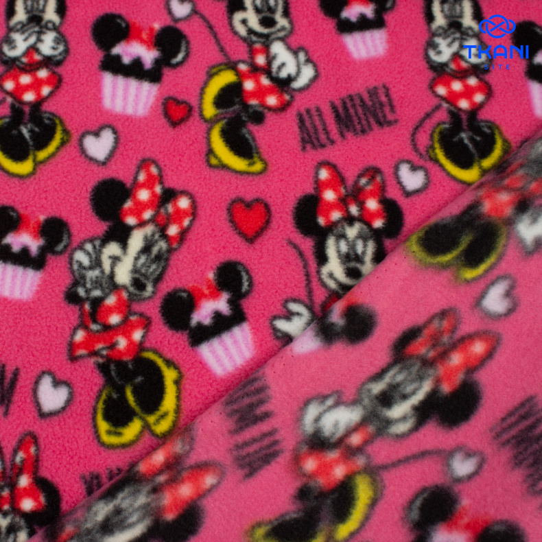 77812. Флис двухсторонний. Принт. Уценка!!! от Tkani.site