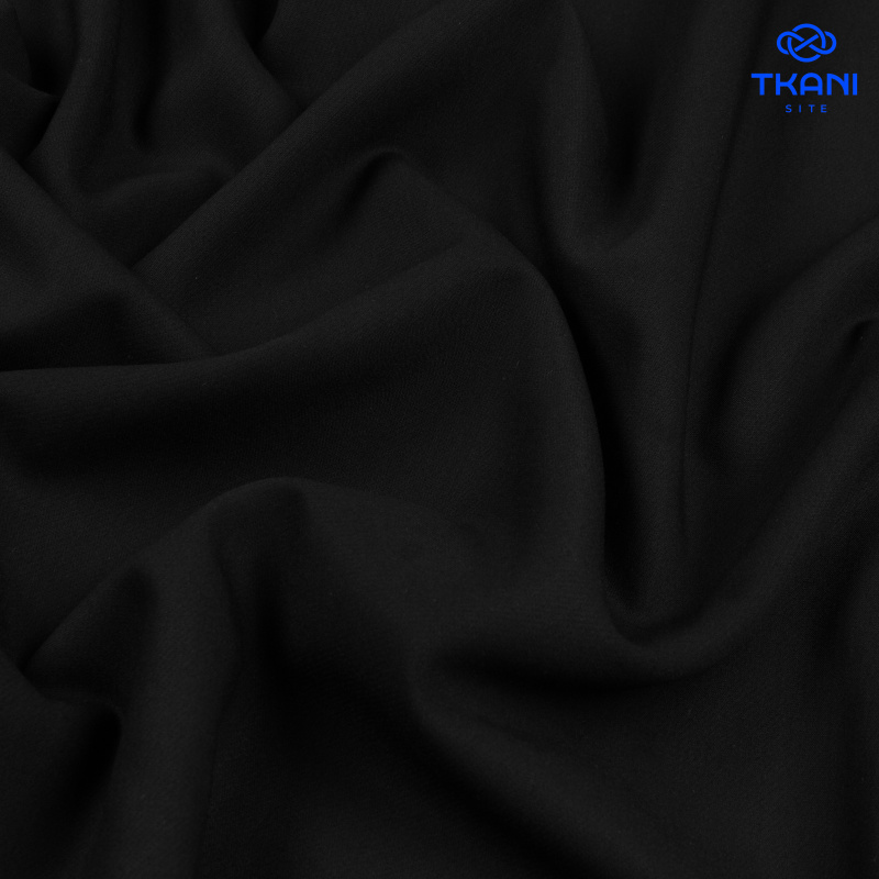 1514. Костюмная поливискоза. Castor. Черно-синий.