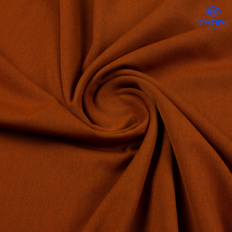 1519. Костюмная поливискоза. Диагональ. Персиковая карамель.