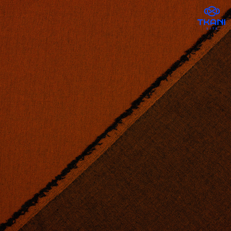 1519. Костюмная поливискоза. Диагональ. Персиковая карамель.