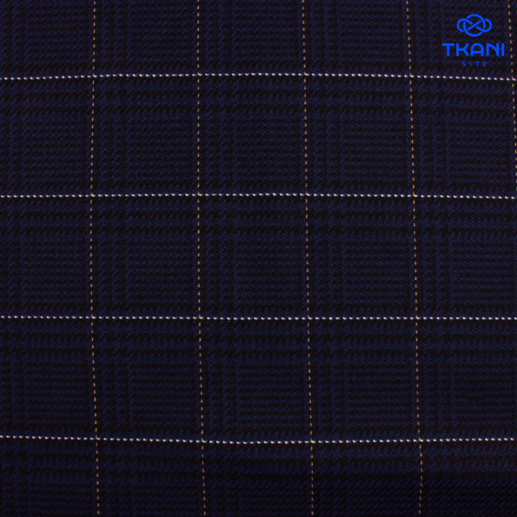 1520. Костюмный жаккард. В клетку.