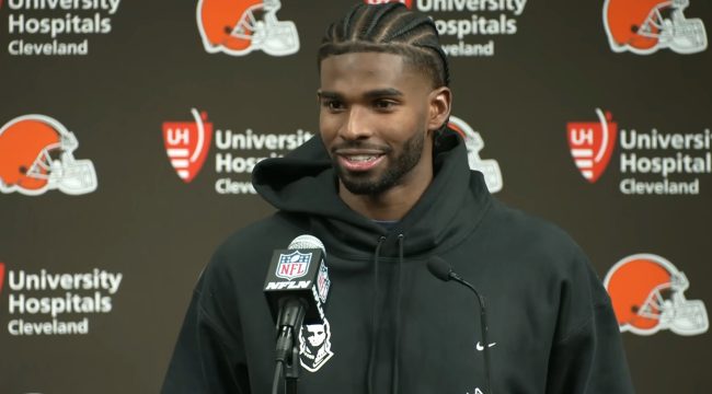 Шедьюр Сандерс воздал хвалу Богу после победы в своем дебюте в роли стартового квотербека «Кливленд Браунс»