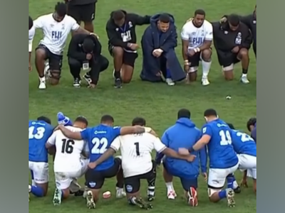 Молитва и хвала на поле: как футболисты Фиджи, Самоа и Тонга демонстрируют свою веру