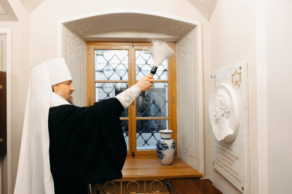 Памятную доску князю Лобанову-Ростовскому открыли в Новоспасском монастыре