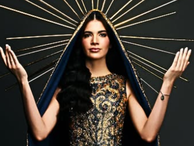 Бразильская участница «Мисс Вселенная» вышла на подиум в образе Богоматери, заявив о своей христианской вере