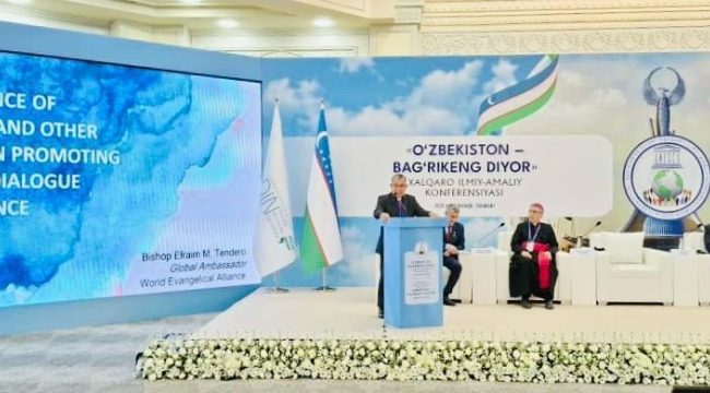 «Толерантность — ключ к миру»: глобальный лидер евангельских христиан обратился к участникам межрелигиозной конференции в Узбекистане