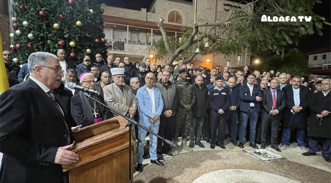 В Дженине зажгли новогоднюю елку спустя два дня после поджога; задержаны подозреваемые