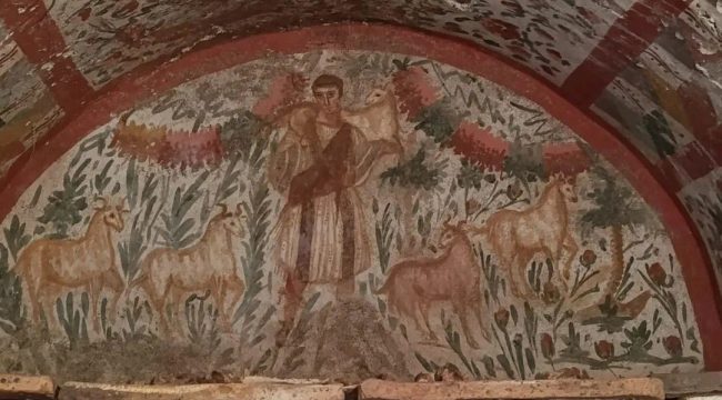 В Турции обнаружена раннехристианская фреска с изображением Иисуса