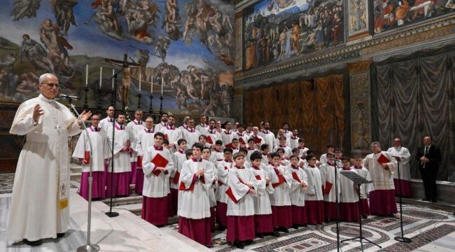 Папа Лев XIV: «Не бывает Рождества без песнопений»