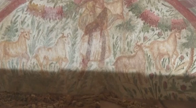 В Изнике обнаружена фреска 'Добрый пастырь': истоки христианской иконографии