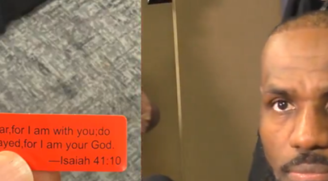 Леброн Джеймс вдохновился библейским стихом от... мальчика-рамплера!