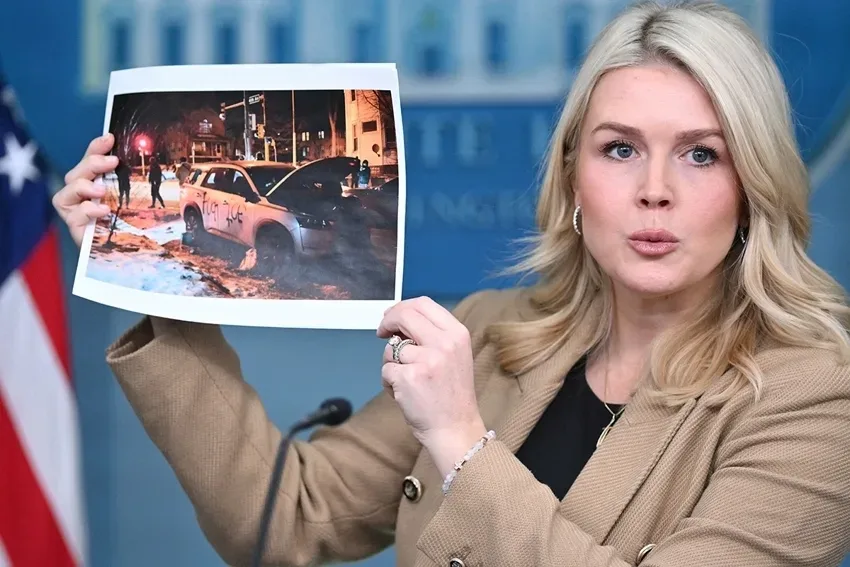 Каролин Ливитт обвинила «неадекватных» демократов в разжигании насилия против сотрудников ICE