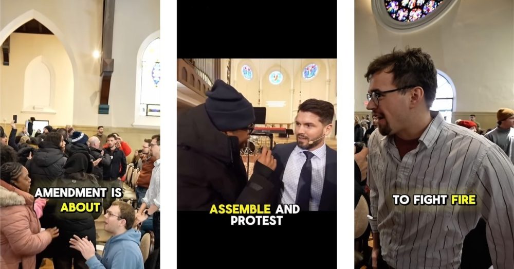 Протест в церкви — это недопустимо. Как и театральные рейды по иммигрантам