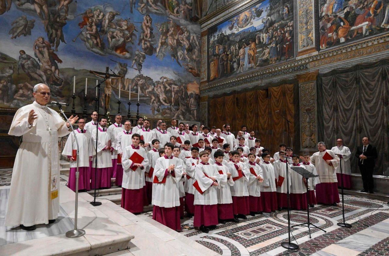 Папа Лев XIV: «Не бывает Рождества без песнопений»