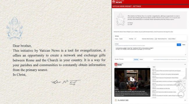 Vatican News представляет новый виджет для поместных Церквей: доступ к актуальной информации в режиме реального времени