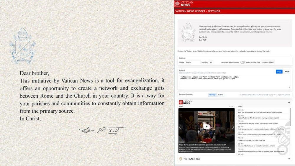 Vatican News представляет новый виджет для поместных Церквей: доступ к актуальной информации в режиме реального времени