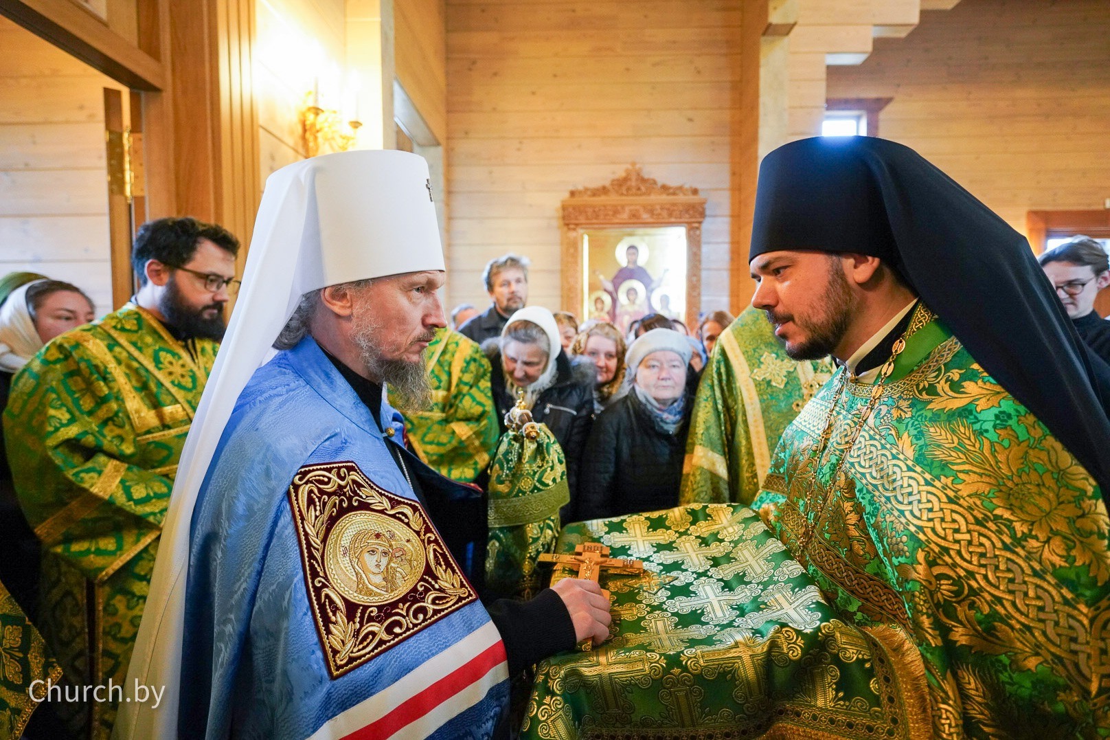 Патриарший экзарх Беларуси возглавил торжества в Слуцке в честь святой Софии