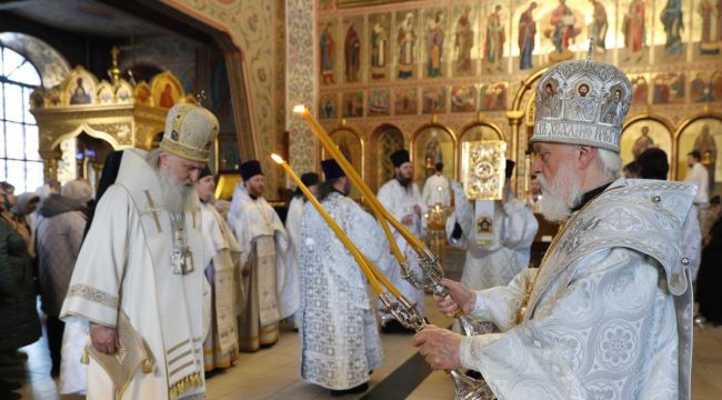 Митрополит Таллинский Евгений совершил Литургию в Гефсиманском скиту