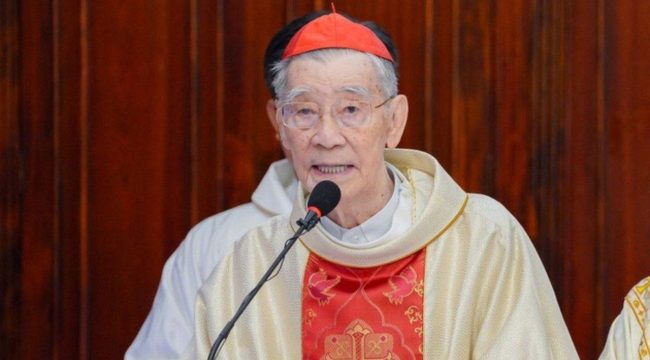 Папа Лев XIV молится о новопреставленном кардинале Фам Минь Мане