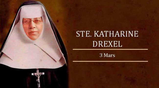 Сегодня, 3 марта, мы отмечаем день Святой Кэтрин Дрексел